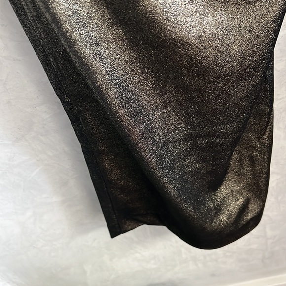 NWOT Joie Black and Gold Metallic wide leg trouser, Size 1x - Picture 5 of 7